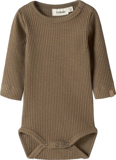 Lil"Atelier Nbmrajo Mab Ls Slim Body Lil Brown 56