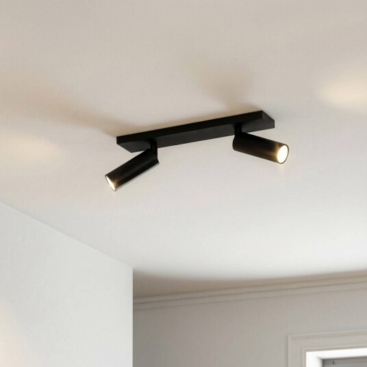 Arcchio downlight Brinja Slim svart 2 lyskilder GU10 MR11 Slim Arcchio dimbar Sort Gangområde Aluminium Moderne