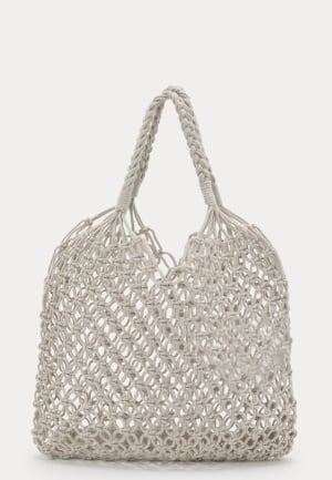 Pieces Pctaniliana Crochet Shopper Sandshell Onesize