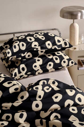 Jotex Putetrekk 2pk 50x60 Cm Svart/hvitt OVO 21672670405