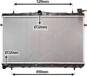 VAN WEZEL 82002043 Radiator motorkjøling VAN WEZEL 82002043 Radiator motorkjøling