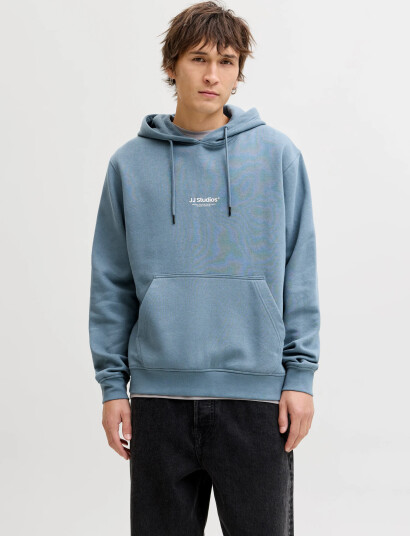 Jack & Jones Jjesoho Sweat Hood Noos   Blue   XL