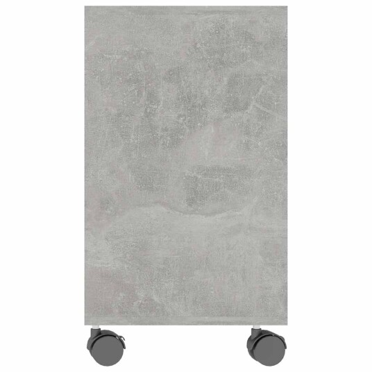 vidaXL Sidebord betonggrå 70x35x55 cm konstruert tre