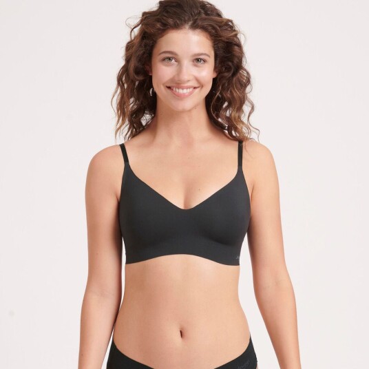 Sloggi BH ZERO Microfibre 2.0 Bralette Svart Small Dame