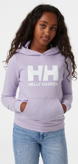 Helly Hansen Jr HH Logo Hoodie 2.0 Lilatech (128 / 8 år)