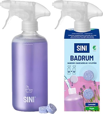 Sini rengjøringspray bad start Sini rengjøringspray bad start
