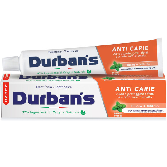 Durban"s Tannkrem Anti Caries Whitening 5 Actions 75 ml. Durban"s Tannkrem Anti Caries Whitening 5 Actions 75 ml.