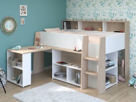 Parisot Group Juniorseng med Oppbevaring Lucas 90×200 Natur Parisot Group Juniorseng med Oppbevaring Lucas 90×200 Natur