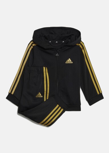 Adidas I 3s Shiny Ts Black/Goldmt 68 Joggesett Adidas I 3s Shiny Ts Black/Goldmt 68 Joggesett