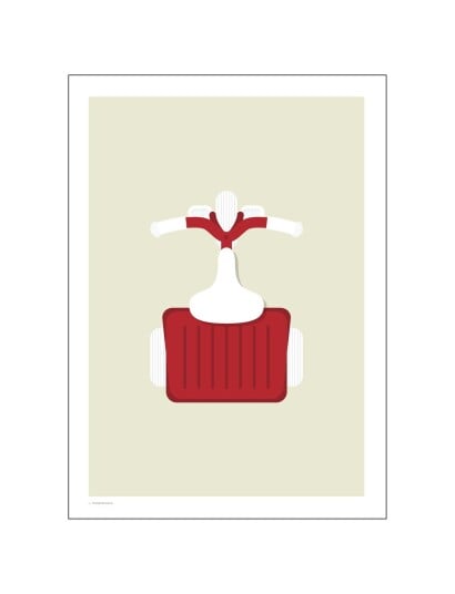 Poster & Frame Trehjulssykkel Multi Patterned A3
