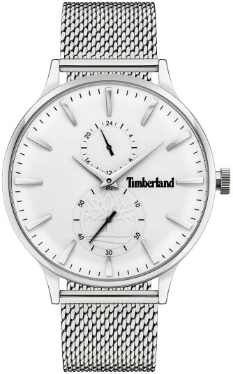 Timberland Herreklokke TDWJK2001101 Hvit/Stål Ø45 mm