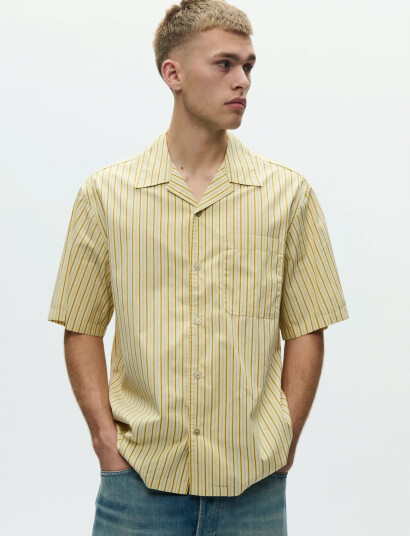 WOOD WOOD Wwnico Ss Shirt 25115 Yellow XS WOOD WOOD Wwnico Ss Shirt 25115 Yellow XS