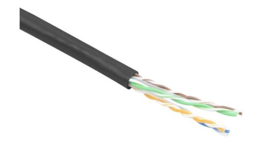 Act Cat6a - 305M 305M Cat6a U/Utp (Utp) Svart Nettverkskabel (Ep459b)