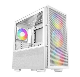 DeepCool CH560 WH Midi Tower Kabinett med Herdet Glass, Hvit DeepCool CH560 WH Midi Tower Kabinett med Herdet Glass, Hvit