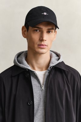 GANT Shield Cotton Twill Cap Black ONE SIZE