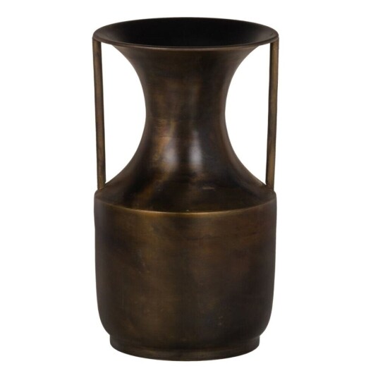 Bigbuy Home Vase 17 X 17 X 29 Cm Gyllen Metall
