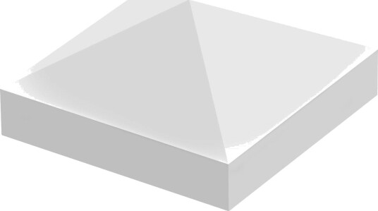 Jabo Pyramidelås Arnö Hvit 75x155x155mm