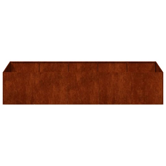 vidaXL Plantekasse rust 200x80x40 cm forvitringsstål