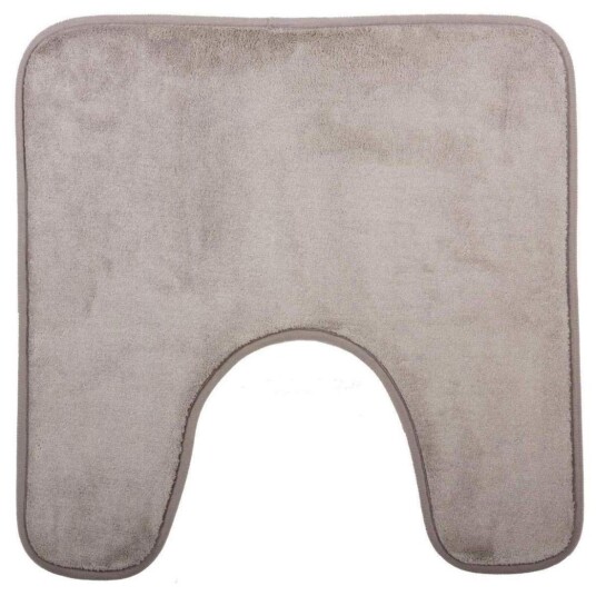 U-formet badematte, Memory Foam - Grå