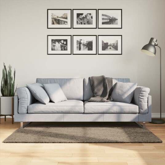 Teppe ISTAN med lang luv skinnende utseende grå 80x150 cm 8721012232754 Teppe ISTAN med lang luv skinnende utseende grå 80x150 cm 8721012232754