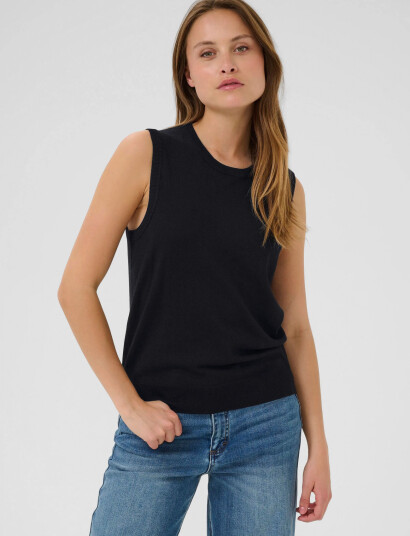 Kaffe Kalizza Knit Slipover - Black - S Kaffe Kalizza Knit Slipover - Black - S