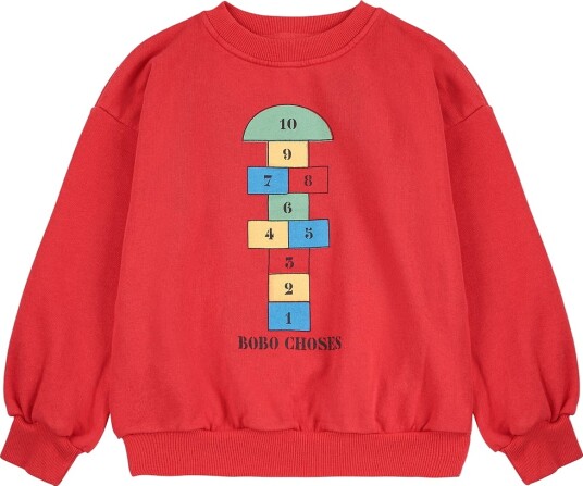 Bobo Choses Collegegenser Hopscotch Rød Bobo Choses 8 9 år 128 134 Collegegenser