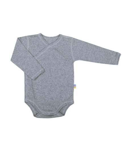 Joha Ull Omslagsbody Baby - 100% Merino - Blue Melange Joha Ull Omslagsbody Baby - 100% Merino - Blue Melange