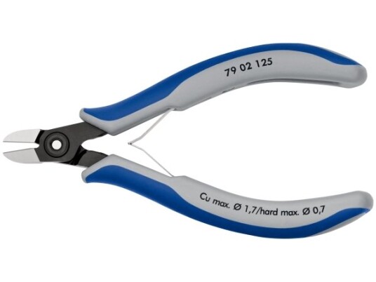 Knipex 125 Mm Diagonalskjæretang med Grå/Blå Håndtak