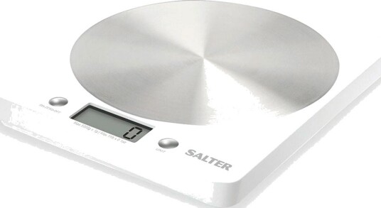 Salter 1036 Aquatronic Digital Kjøkkenvekt (5kg/1g) Hvit
