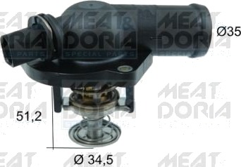 MEAT & DORIA 92730 Termostat, kjølemiddel