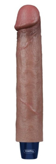 Real Softee Vibrating Dildo Brown 22,5 cm Real Softee Vibrating Dildo Brown 22,5 cm