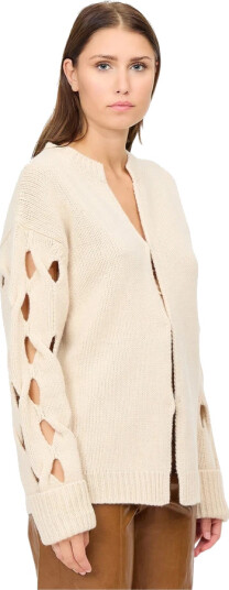 Federica Tosi Dame Strikkevarer Beige M,