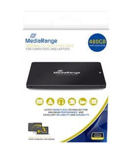 Mediarange 480 GB 2.5" SATA SSD med 6 Gb/s Overføringshastighet - Svart