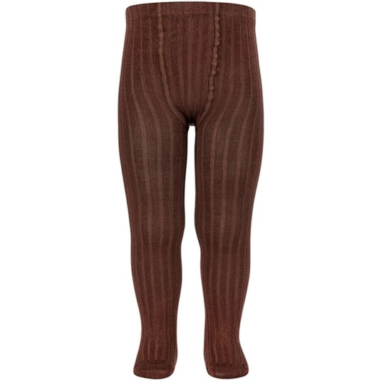 Cóndor Strømpebukse Rib Basis Brown 10/36-39