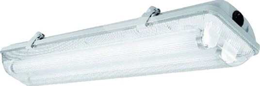 Gtv Hermetisk Armatur Helios Led 218 Bis 2X18w T8 G13 Ac 220 240V 50/60Hz Ip65 Abs/Ps Ensidig Strømforsyning. Grå Ld Hel218b 30