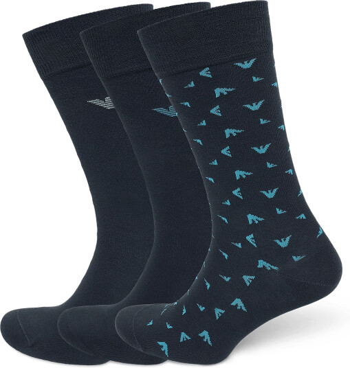 Emporio Armani Socks Set Navy ONE SIZE