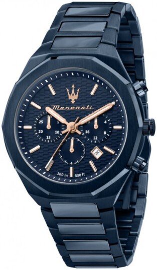 Maserati Herreklokke R8873642008 Stile Blå/Stål Ø45 mm