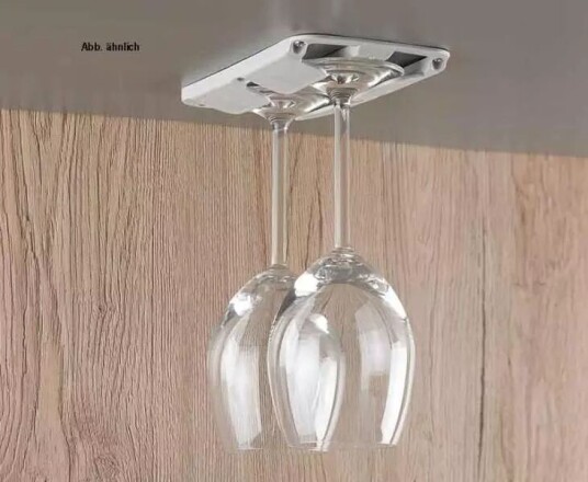 Froli Glassholder For 2 Stk Rødvinsglass Opptil Ø86 Mm, Beigegrå Froli Glassholder For 2 Stk Rødvinsglass Opptil Ø86 Mm, Beigegrå