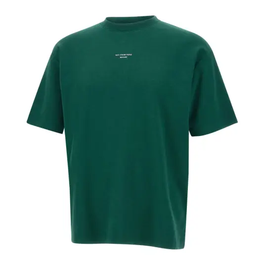 Drôle de Monsieur Classic Slogan T-Shirt Dark Green