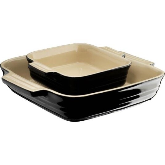 Le Creuset Classic kvadratisk fatsett 13+/23 cm svart Le Creuset Classic kvadratisk fatsett 13+/23 cm svart