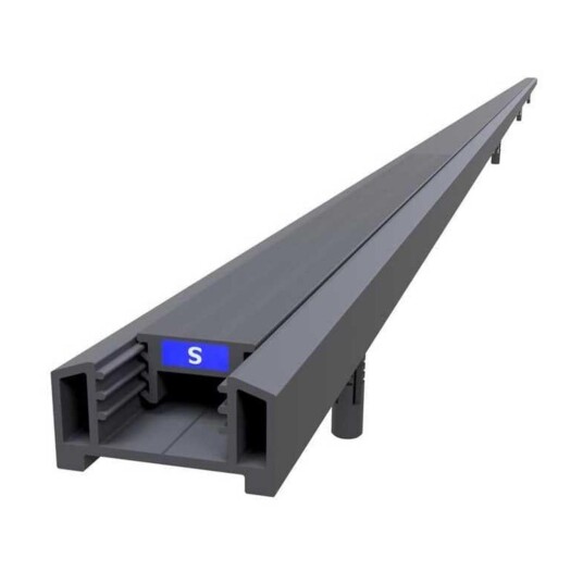 Vikingbad Magnetprofil Vegg (Fast) Liam H193cm Svart Matt