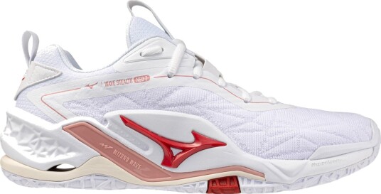 Mizuno Wave Stealth Neo 2 Håndballsko Dame Hvit/Rød 36