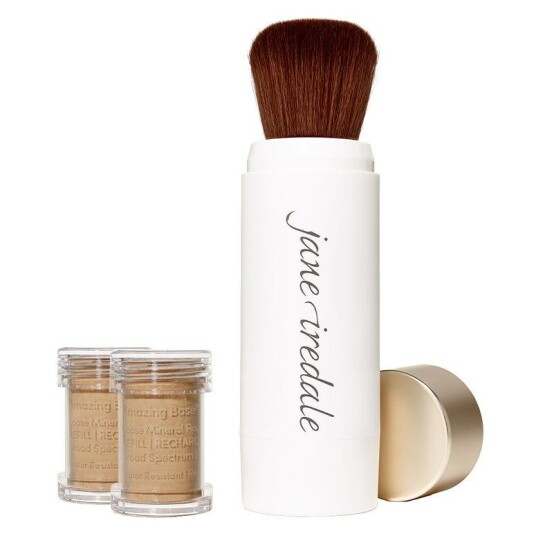 Jane Iredale Amazing Base Refillable Brush Riviere 2x Refills Jane Iredale Amazing Base Refillable Brush Riviere 2x Refills
