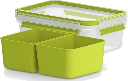 Tefal MasterSeal TO GO Rektangulær Matboks 1L - Lekksikker og BPA-fri