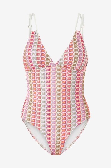 By Malina Badedrakt Nerea Fine Knitted Swimsuit Flerfarget