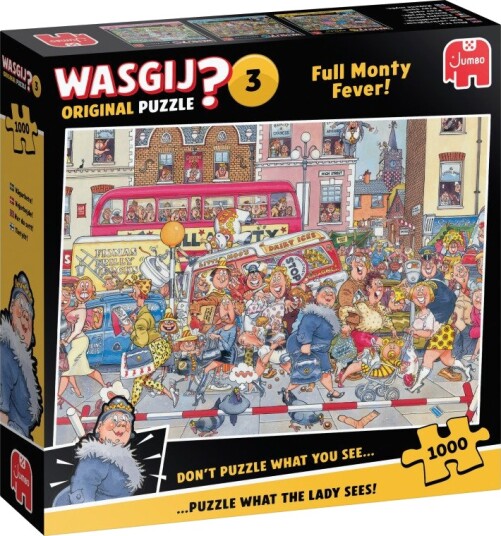 Wasgij Original 3 Puslespill   1000 brikker   Full Monty Fever