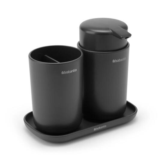 Brabantia ReNew håndfatsett 3 deler Mørkegrå Brabantia ReNew håndfatsett 3 deler Mørkegrå