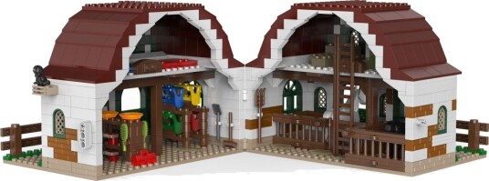 Kiddicraft Kc1106 Ponni Gård Byggesett 5+ År 869 Deler