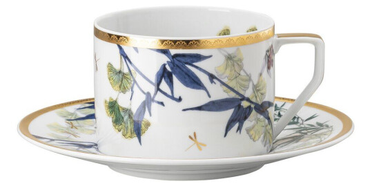 Rosenthal Heritage Turandot tekopp med fat Hvit