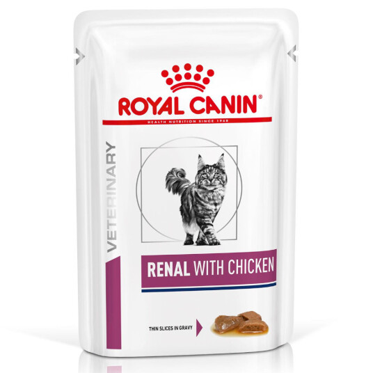 Royal Canin Veterinary Diet Renal Kylling 85g - Kattemat for Nyrer